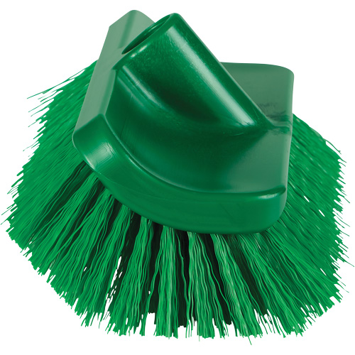 Brosse &agrave; angle double ColorCore pour surfaces hautes et basses, Soies Ferme, Longueur de 10", Vert Par Equipment