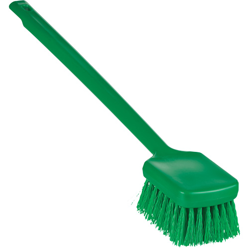 Brosse &agrave; manche long ColorCore, Soies Ferme, Longueur de 20", Vert Par Equipment