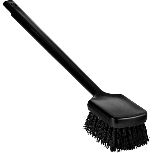 ColorCore Long Handle Brush, Stiff Bristles, 20" Long, Black Par Equipment