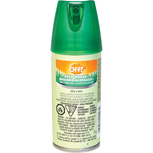 OFF! Deep Woods&reg; Insect Repellent, 25% DEET, Spray, 100 ml Par Equipment