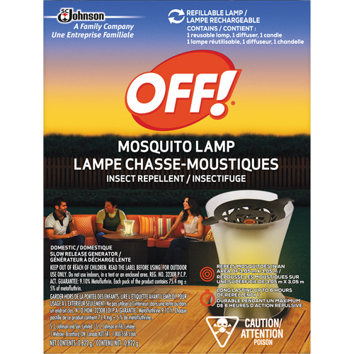 OFF! PowerPad&reg; Mosquito Repellent Lamp, DEET Free, Lamp, 0.822 g Par Equipment