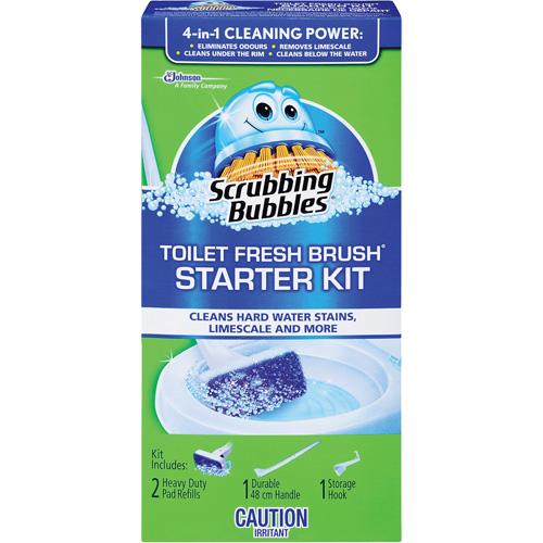 Scrubbing Bubbles&reg; Fresh Brush&reg; Toilet Brush Starter Kit, Refill Par Equipment