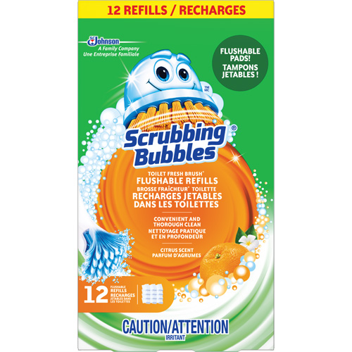 Recharge de tampons jetables dans les toilettes, pour la brosse pour cuvettes Scrubbing Bubbles Fresh Brush, Recharge Par Equipment