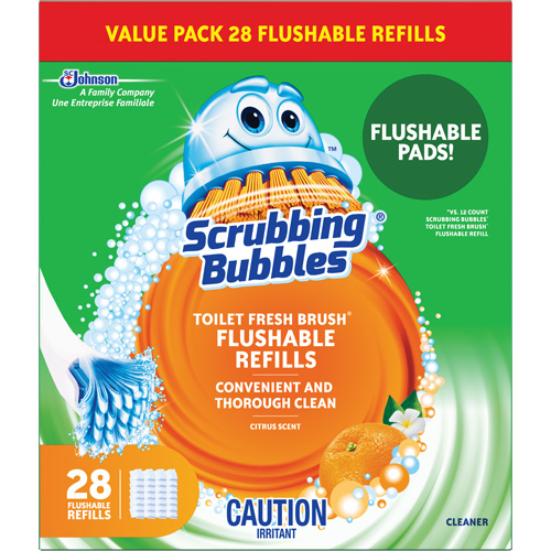 Recharge de tampons pour la brosse pour cuvettes Scrubbing Bubbles Fresh Brush, Recharge Par Equipment