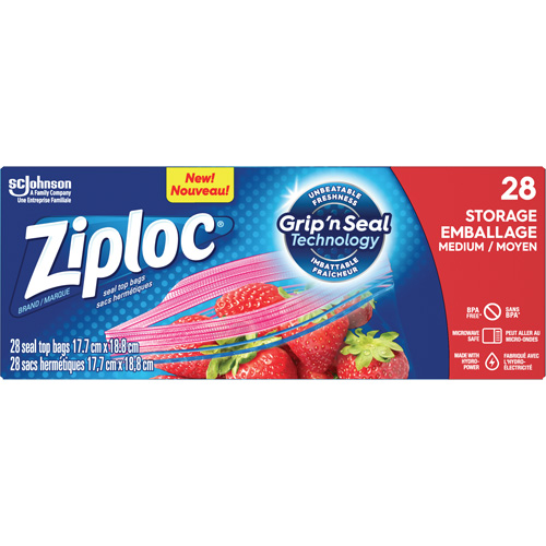 Ziploc&reg; Storage Bags Par Equipment