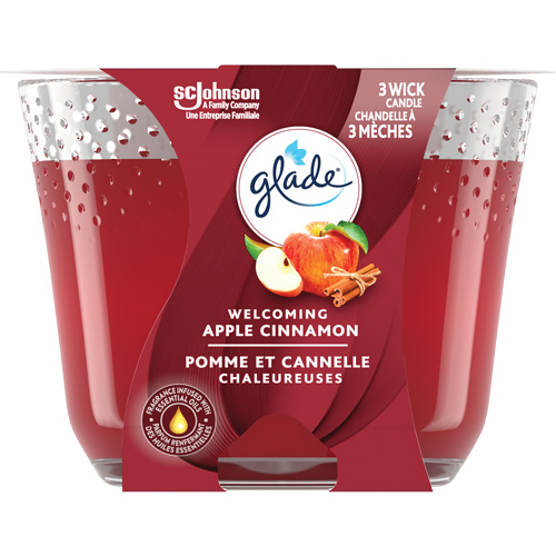 Glade&reg; 3-Wick Candle, Apple Cinnamon Par Equipment