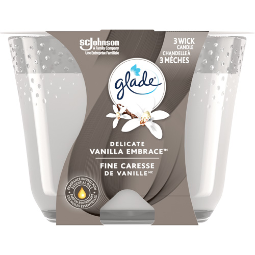 Glade&reg; 3-Wick Candle, Delicate Vanilla Embrace Par Equipment