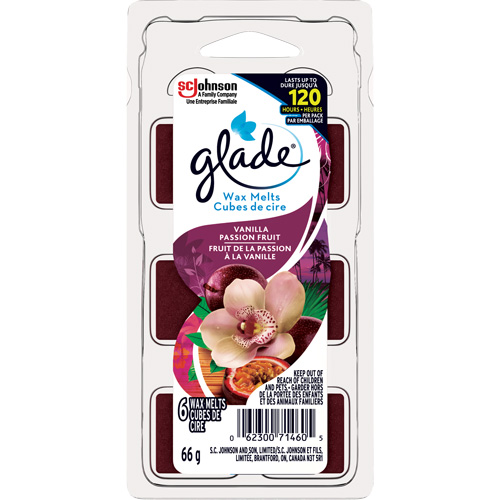 Cubes de cire parfum&eacute;e Glade, Fruit de la passion &agrave; la vanille Par Equipment