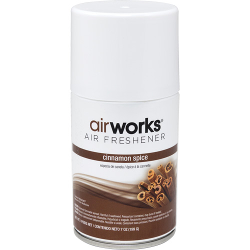 AirWorks&reg; Metered Air Fresheners, Cinnamon Spice, Aerosol Can Par Equipment