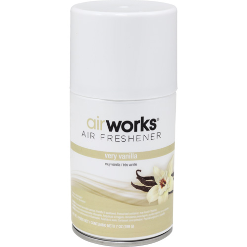 AirWorks&reg; Metered Air Fresheners, Very Vanilla, Aerosol Can Par Equipment