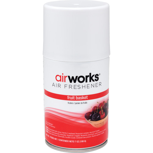 AirWorks&reg; Metered Air Fresheners, Fruit Basket, Aerosol Can Par Equipment