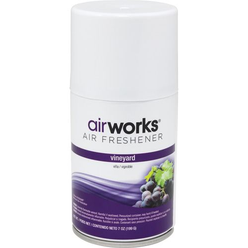 AirWorks&reg; Metered Air Fresheners, Vineyard, Aerosol Can Par Equipment