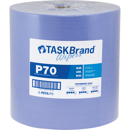 Chiffons de premi&egrave;re qualit&eacute; P70 TaskBrand, Robuste, 13" lo x 12" la Par Equipment