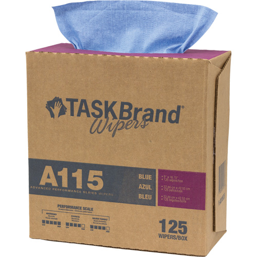TaskBrand&reg; A115 Advanced Performance Wipers, Heavy-Duty, 16-3/4" L x 12" W Par Equipment