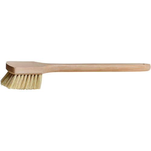 Brosse &agrave; chaudron &agrave; manche long, 20" l, Soies Tampico, Beige Par Equipment