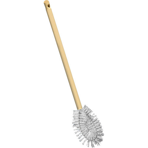 HD Toilet Brush with Wire Centre, 20" L, Polypropylene Bristles, Yellow Par Equipment