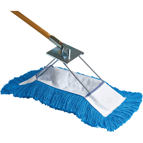 Dust Mop with Frame & Handle, Slip On Style, Yarn, 36" L x 5" W Par Equipment