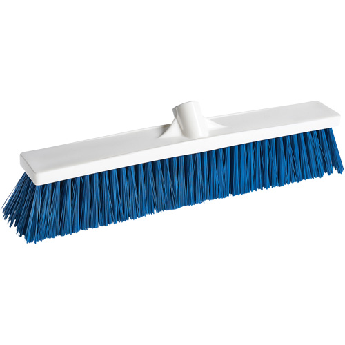 Foodservice Push Broom, Medium Bristles, 24", Polyester, White Par Equipment
