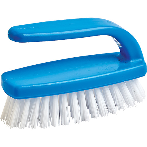Nail Cleaning Brush, 4" L, Synthetic Bristles, Blue/White Par Equipment