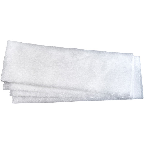 Static Attack Mop Sheets, Polyethylene, White Par Equipment