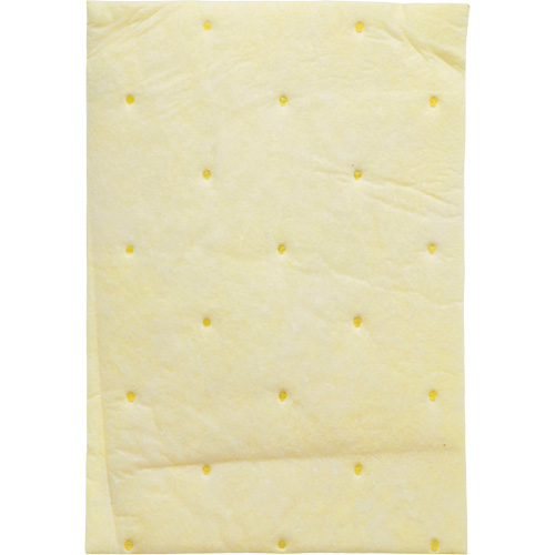 High Capacity Chemical Sorbent Pad, Hazmat, 14.5" x 9.25", 26.3 gal Absorbancy Par Equipment