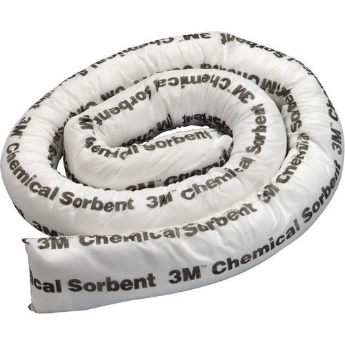 Chemical Sorbent Mini-Boom, Hazmat, 8' L x 3" W, 15.5 gal Absorbancy Par Equipment