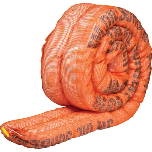 Petroleum Sorbent Double Boom, Oil Only, 10' L x 4" W, 36.8 gal Absorbancy Par Equipment