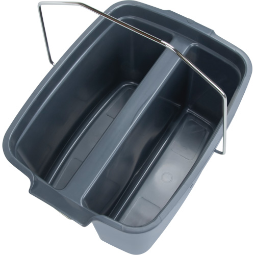 Seau double, Capacit&eacute; de 4,75 gal. US (19 pintes), Gris Par Equipment