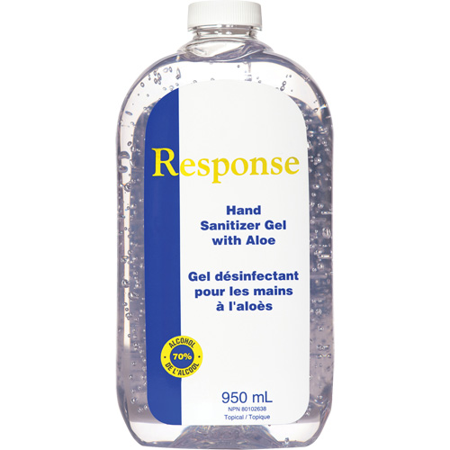 Gel d&eacute;sinfectant pour les mains &agrave; l'alo&egrave;s Response, 950 ml, Recharge, 70 % alcool Par Equipment