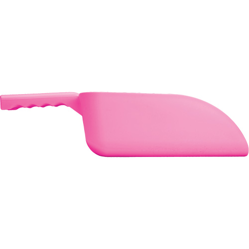 Large Hand Scoop, Plastic, Pink, 82 oz. Par Equipment