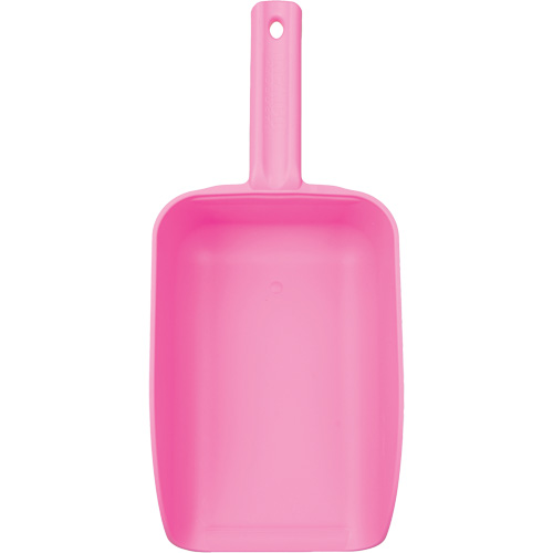 Large Hand Scoop, Plastic, Pink, 82 oz. Par Equipment