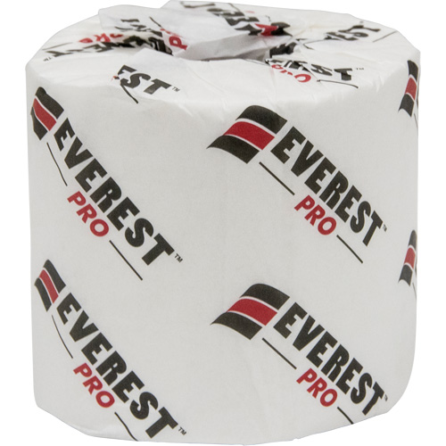Everest Pro Toilet Paper, 1 Ply, 1000 Sheets/Roll, 250' Length, White Par Equipment