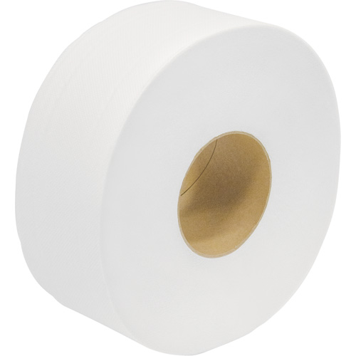 Papier hygi&eacute;nique de premi&egrave;re qualit&eacute; Snow Soft JRT, Rouleau G&eacute;ant, 2 Pli, Longueur 1000', Blanc Par Equipment