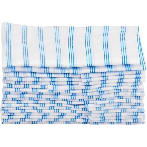 Disposable Single-Use Cloths, Microfibre, Blue/White Par Equipment