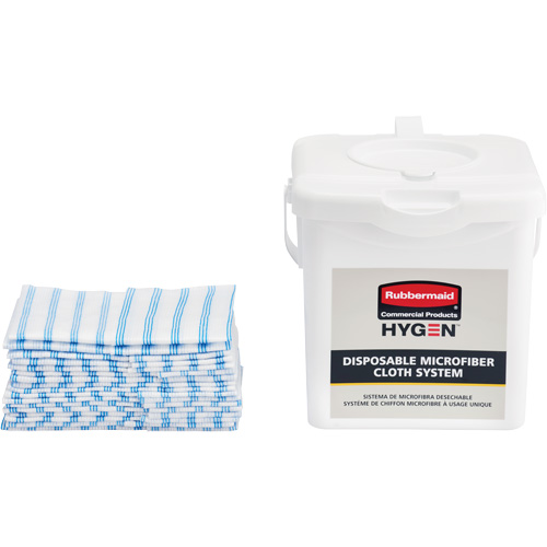 Seau de chargement pour chiffons microfibres, Blanc Par Equipment