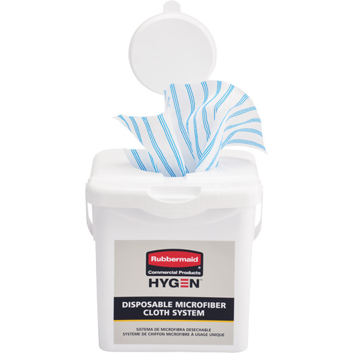 Seau de chargement pour chiffons microfibres, Blanc Par Equipment