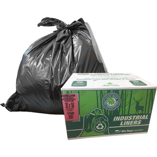 EcoLogo&reg; Garbage Bags, X-Strong, 48" W x 60" L, Clear, 246.05 L (65 Gal.) Capacity Par Equipment
