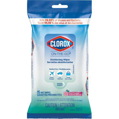 Disinfecting Wipes On the Go, 15 Count Par Equipment