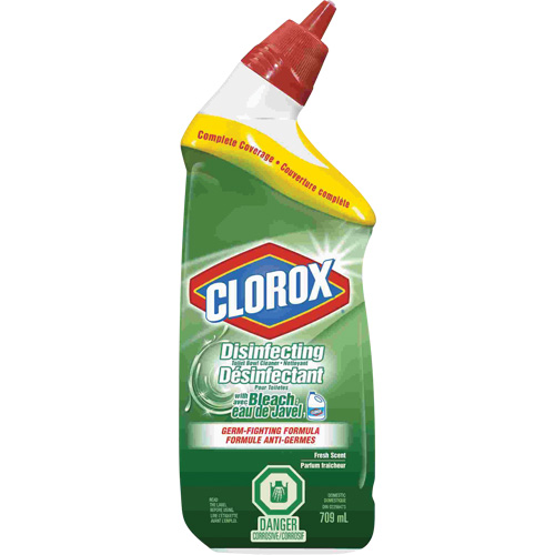 Disinfecting Toilet Bowl Cleaner with Bleach, 709 ml, Bottle Par Equipment