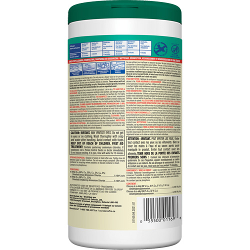 Lingettes d&eacute;sinfectantes, 75 lingettes Par Equipment