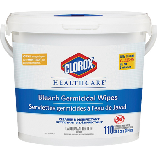 Healthcare&reg; Disinfecting Bleach Wipes, 110 Count Par Equipment