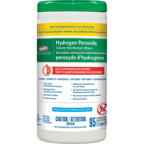Healthcare&reg; Hydrogen Peroxide Cleaner Disinfecting Wipes, 95 Count Par Equipment