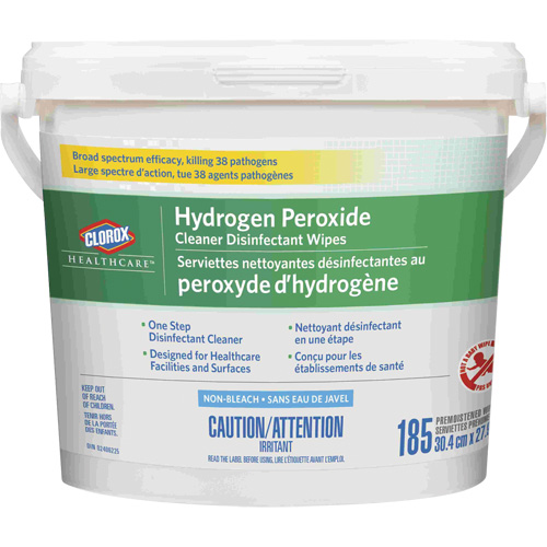 Healthcare&reg; Hydrogen Peroxide Cleaner Disinfecting Wipes, 185 Count Par Equipment