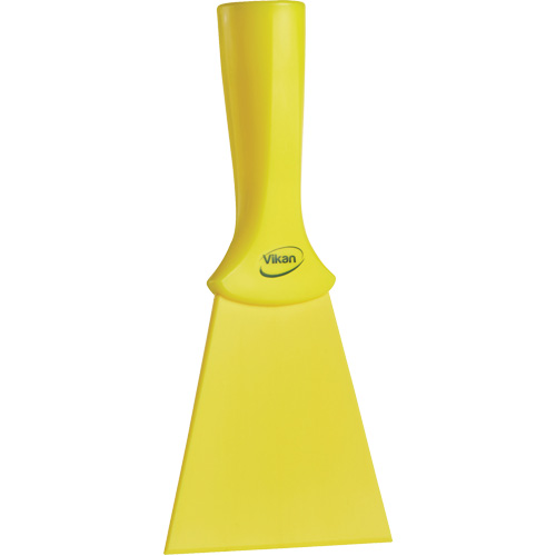 Grattoir en nylon avec poign&eacute;e filet&eacute;e, Jaune, 4" la x 8" lo Par Equipment