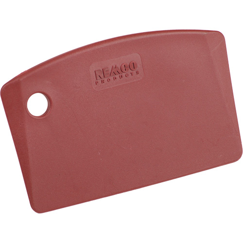 Metal Detectable Mini Bench Scraper, Red, 5-1/4" W x 3-2/5" L Par Equipment