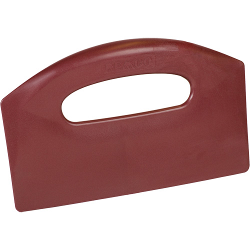 Metal Detectable Bench Scraper, Red, 8-1/2" W x 5-1/4" L Par Equipment