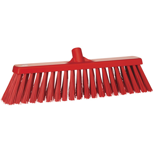 Balai-brosse robuste, Crins Ferme, 20", Polyester, Rouge Par Equipment