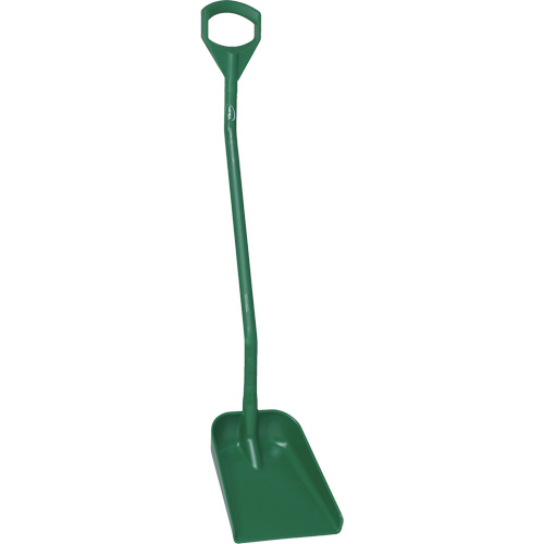 Pelle ergonomique &agrave; lame r&eacute;duite, Longueur de 50", Plastique, Vert Par Equipment