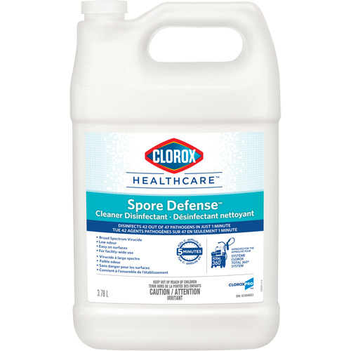 Clorox Healthcare&reg; Spore Defense Cleaner Disinfectant, 3.78 L, Jug Par Equipment