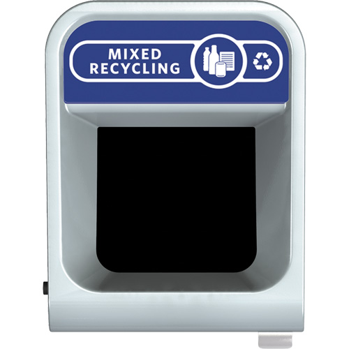 Configure Mixed Recycling Waste Container, Bulk/Curbside/Deskside, Steel, 15 US gal. Par Equipment